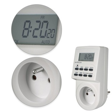 Электронный дисплей программатора времени, сертификат CE 230 В/16 А