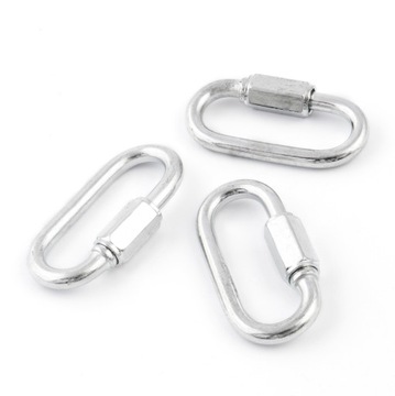 OGNIWO SKRĘCANE Ocynkowane 3,5mm Łącznik łańcucha Ocynk 10 szt.