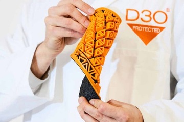 Furygan D3O Ghost L1 Оранжевые мотоциклетные налокотники и наколенники