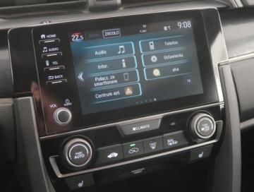 Honda Civic X Hatchback 5d 1.0 VTEC TURBO 126KM 2019 Honda Civic 1.0 VTEC Turbo, Salon Polska, Klima, zdjęcie 11