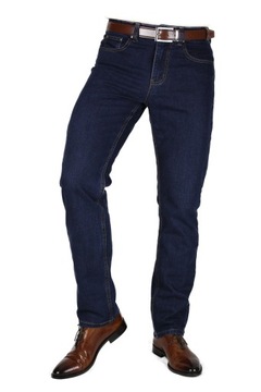SPODNIE MĘSKIE JEANS GRANATOWE BIG NEW W37 L32 PAS 96-98