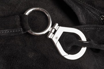 ИТАЛЬЯНСКАЯ СУМКА, НАТУРАЛЬНАЯ ЗАМША, ЧЕРНАЯ