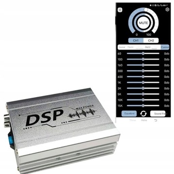 Sound усилитель 4x50W 10 каналов DSP для приложения Android Bluetooth