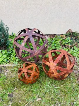 Набор из 3 декоративных шаров - сад D15, 20, 30 см сад, терраса, цветочный горшок