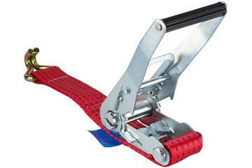 Транспортный ремень с натяжителем 8м/50мм/5т красный