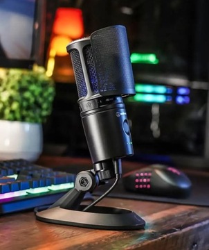 Audio-Technica AT2020USB-XP mikrofon pojemnościowy USB do podcastu + statyw