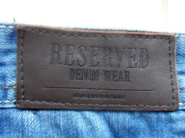 RESERVED jak NOWE jeans SPODENKI BERMUDY r 32 pas 88cm