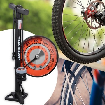 ВЕЛОСИПЕДНЫЙ НАСОС С МАНОМЕТРОМ DUNLOP WORKSHOP