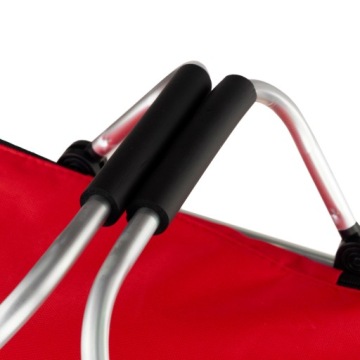 БОЛЬШАЯ ТЕРМАЛЬНАЯ СКЛАДНАЯ КОРЗИНА ДЛЯ ПИКНИКА, КРАСНАЯ