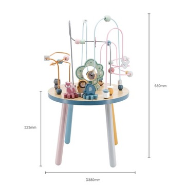 VIGA DREWNIANY STOLIK EDUKACYJNY PRZEPLATANKA