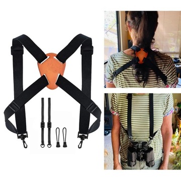 Регулируемые бинокулярные ремни Разъем для ремня Плечевые ремни Двойная камера