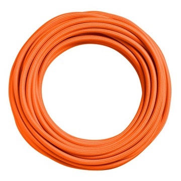 Przewód w oplocie kabel 2x0,75 POMARAŃCZOWY 5m