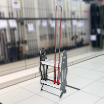 Держатель удочки Съемные удочки Легкая установка Дисплей Серый