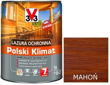 Lazura V33 Polski Klimat 7 lat MAHOŃ 5L