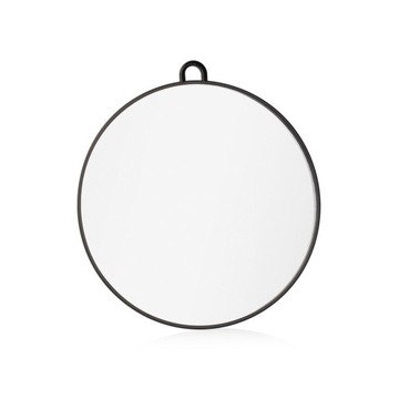 E514N LABOR CZARNE PROFESJONALNE LUSTRO OKRĄGŁE ŚREDNICA 28 CM