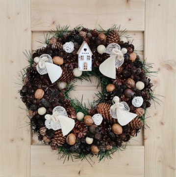 Рождественский венок наволочка