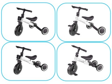 Трехколесный велосипед Trike Fix Mini 3-в-1 с педалями, белый