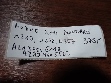 IDEÁLNÍ MODUL ŘÍZENÍ SAM MERCEDES W213 W238 1