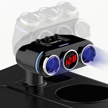 РАЗДЕЛИТЕЛЬ ПРИКУРИВАТЕЛЯ 12-24В 2X USB QC