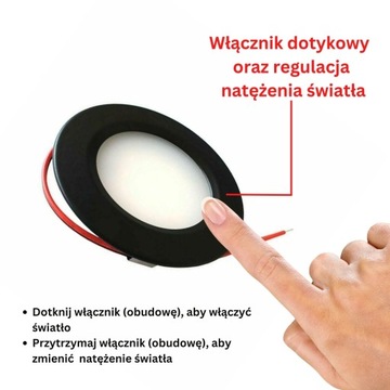 Светодиодный потолочный точечный светильник 12 В 24 В с сенсорным входом в мебель для кемпера 3 Вт