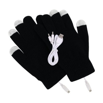 Elektryczne podgrzewane rękawiczki USB Full