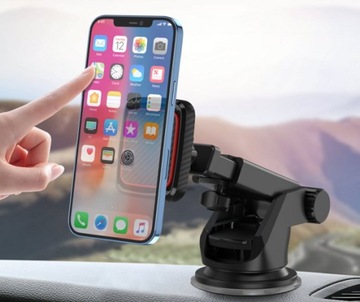 XO Магнитный автомобильный держатель для телефона с черными пластинами