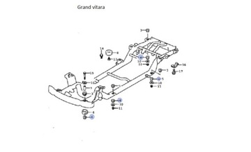 Подушка крепления кузова Grand Vitara/Jimny
