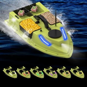 D19 GPS BAIT BOAT 500M LED 99 точек GPS С 4 КОНТЕЙНЕРАМИ ДЛЯ ПРИМАНКИ