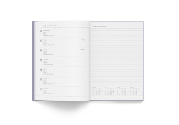 Еженедельный календарь А5 для заметок Notes flex Notebook Pink 2024