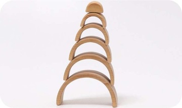 Grimm's - Радуга меньшего размера, 6 предметов 12м+ Натуральный