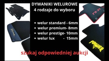 Dywaniki welurowe standard z haftem