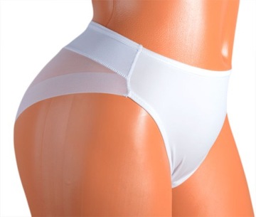 3-PAK MAJTKI DAMSKIE FIGI TRANSPARENTNE Z SIATK XL