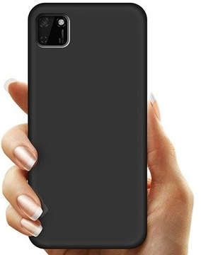ETUI MAT BLACK SILKY CASE DO HUAWEI Y5P +SZKŁO