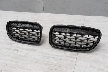 BMW SERIA 5 F10 GRILL PRZEDNI CZARNY DIAMOND NERKI