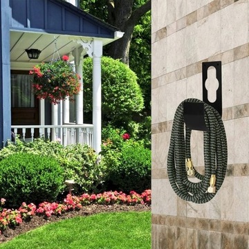 НАСТЕННАЯ ВЕШАЛКА ДЛЯ САДОВОГО ШЛАНГА, ЧЕРНАЯ