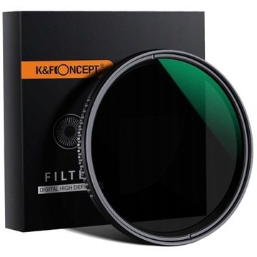 Filtr ND 62mm REGULOWANY szary FADER ND8-ND2000 KF