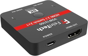 FEINTECH HDMI 2.1 SWITCH 2 W 1 OUT 4K 120HZ 8K 60HZ