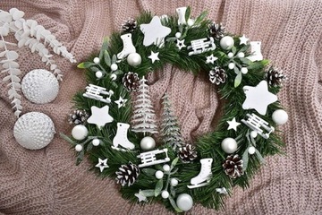 РОЖДЕСТВЕНСКИЕ УКРАШЕНИЯ ВЕНОК СОЗДАНИЕ ВЕНКА РОЖДЕСТВЕНСКАЯ ЕЛОЧНАЯ КОМПОЗИЦИЯ РОЖДЕСТВЕНСКИЕ ШАРЫ