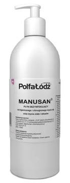 Manusan płyn 500 ml Z POMPKĄ dezynfekcja rąk i skóry gotowy Z DOZOWNIKIEM