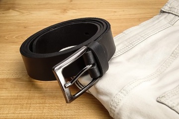РЕМЕНЬ КОЖАНЫЙ МУЖСКОЙ GRACIO ДЛЯ БРЮК, КОЖА, ДЛИНА РЕМЕНЯ 155 СМ, ПОДАРОК