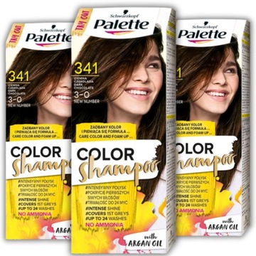 Palette Szampon Koloryzujący 341 Czekolada 24m x3