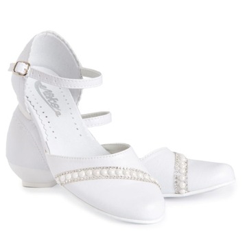 Buty komunijne dziewczęce KBD-722 - Rozmiar: 39 -