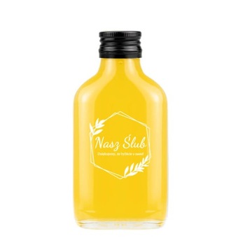 5x Butelki PIERSIÓWKA 100ml z nadrukiem na WESELE