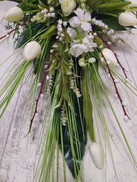 Украшение с ПАСХАЛЬНЫМ зайцем на могилу, кладбище, композицию на тарелку.