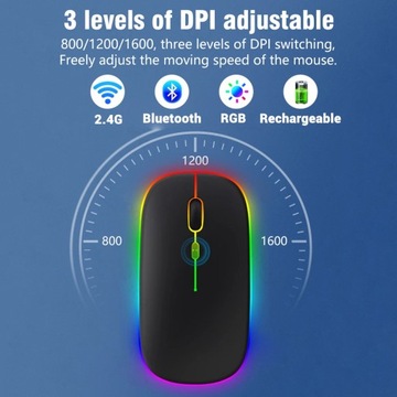 Клавиатура Bluetooth с подсветкой и мышью для IOS Android