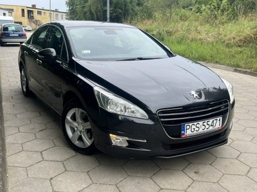 Peugeot 508 I Sedan 1.6 e-HDi FAP 112KM 2011 Peugeot 508 Zarejestrowany Automat Climatronic TOP