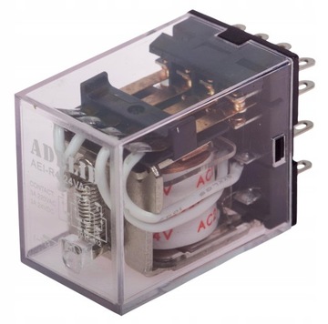 ADELID PRZEKAŹNIK PRZEMYSŁOWY R4 CEWKA 24V AC 4 STYKI 5A AEI-R4-24VAC