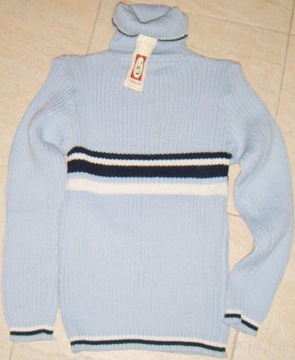 SWETER GOLF MĘSKI GRANAT S-M 36-38-40 ACRYL 100%!