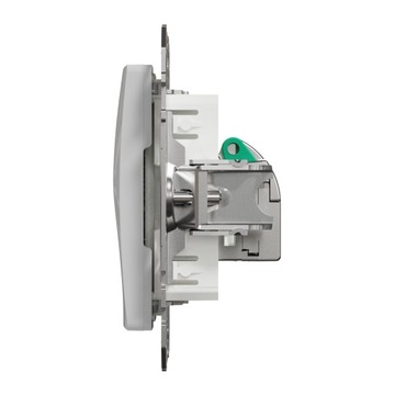 Компьютерная розетка Sedna Design RJ45, серебристая