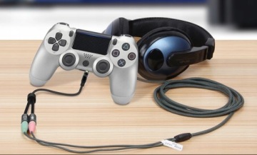 АУДИО РАЗДЕЛИТЕЛЬ КАБЕЛЬ МИНИ-ДЖЕК 3,5 мм AUX МИКРОФОН + НАУШНИКИ